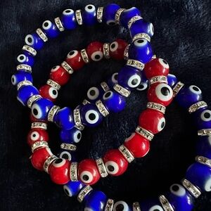 Evil eye stretchy bracelets ♥️